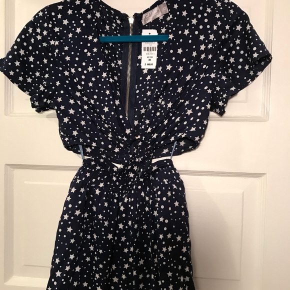 LF NAVY AND WHITE STAR ROMPER - Picture 3 of 4